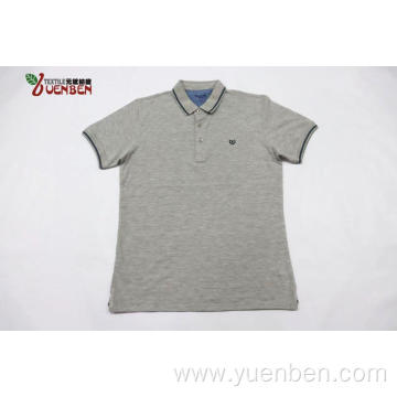 100%Cotton Jacquard Fabric With Jacquard Collar Men Shirt